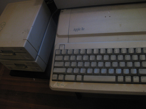 Apple IIe closeup